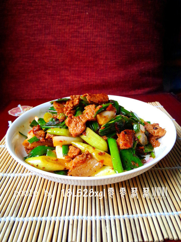 蒜苗肉片步骤9
