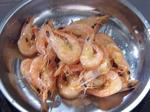 椒盐蒜蓉开背虾步骤6