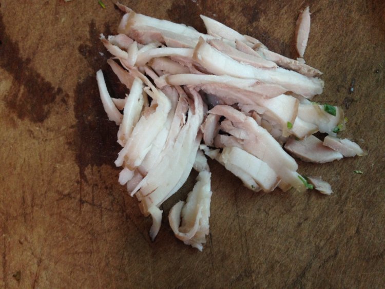 榨菜炒肉丝步骤2