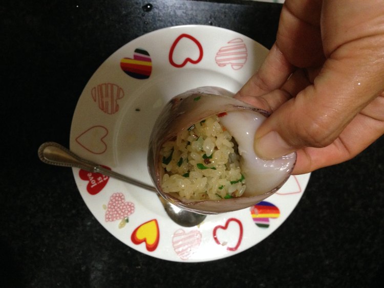 【手工美食】鱿鱼糯米步骤9