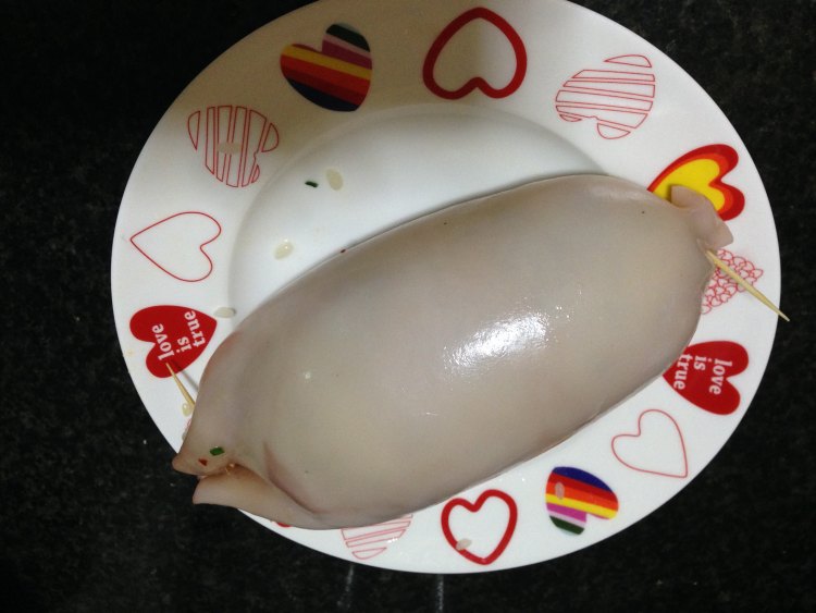 【手工美食】鱿鱼糯米步骤10