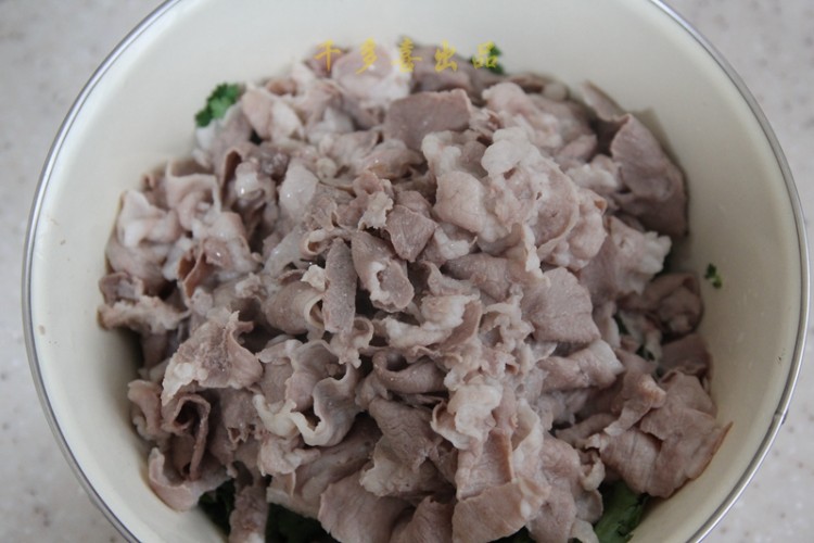 香菜拌羊肉步骤6