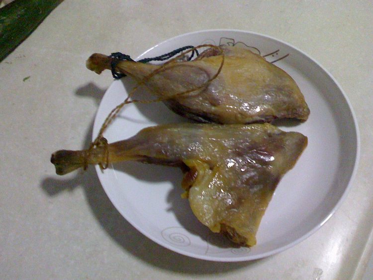 干豆角蒸腊鸭腿步骤2