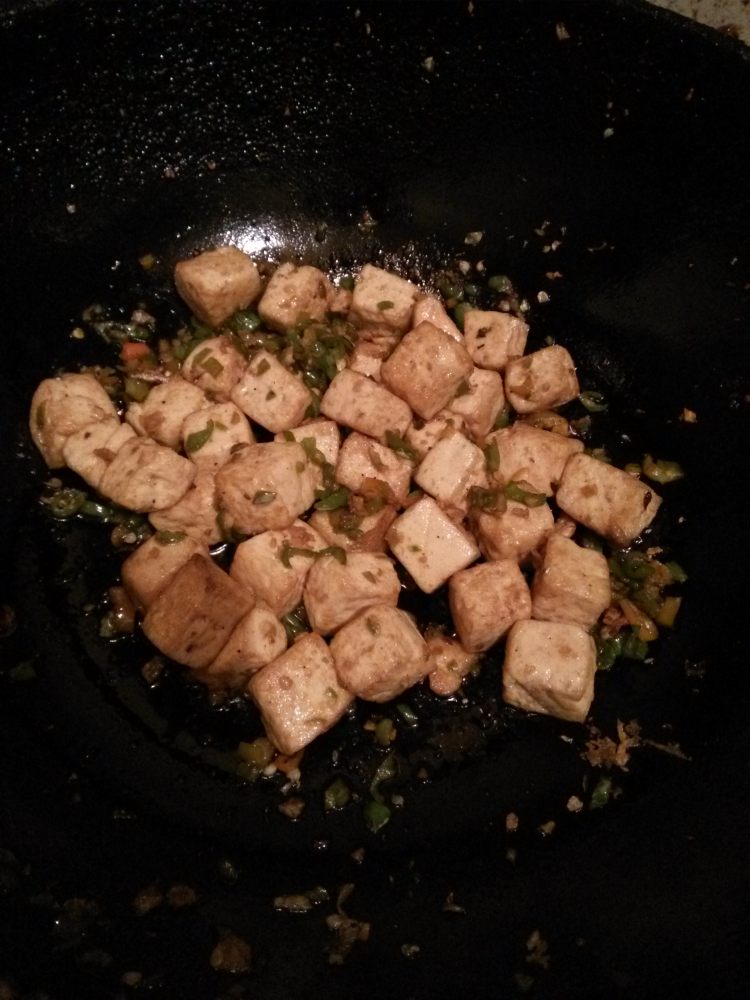 炒豆腐丁步骤11