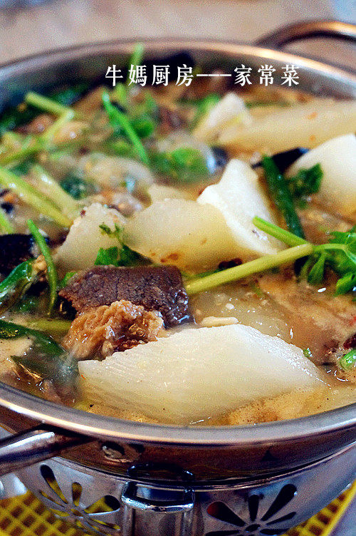 腊牛肉萝卜钵子菜步骤10