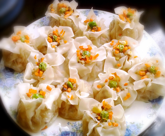 菊花烧卖步骤6