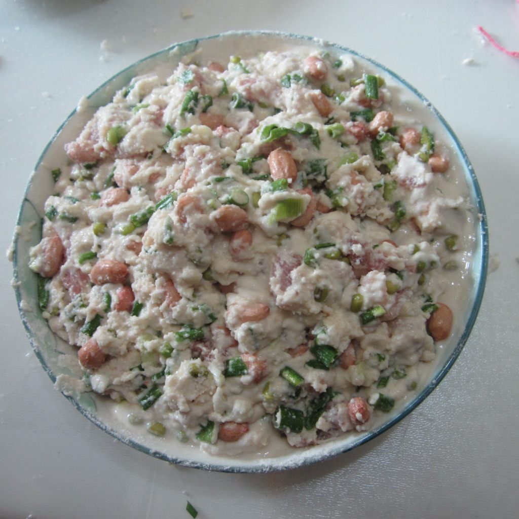 蒸绿豆米粉肉步骤5