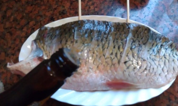紫苏剁椒蒸鱼肉步骤9