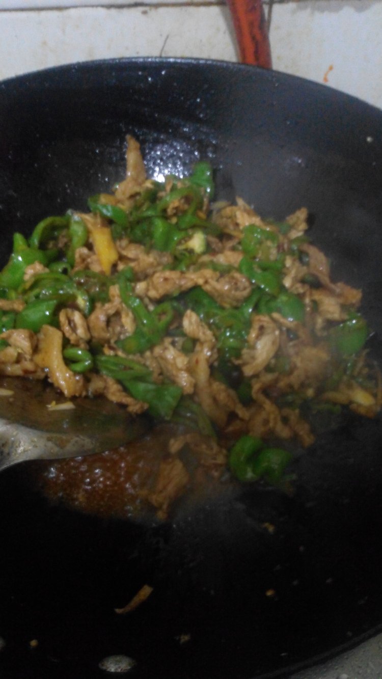 老干妈版辣椒炒肉步骤11