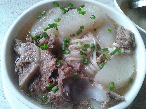 淮山炖骨汤面步骤10
