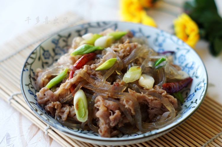 红薯粉条炒羊肉步骤13