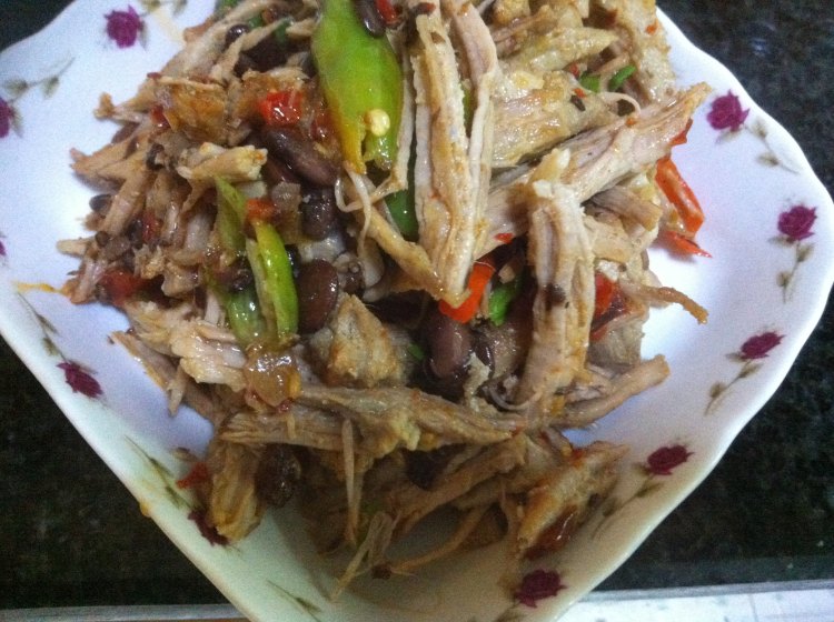 黑豆豉手撕肉步骤9