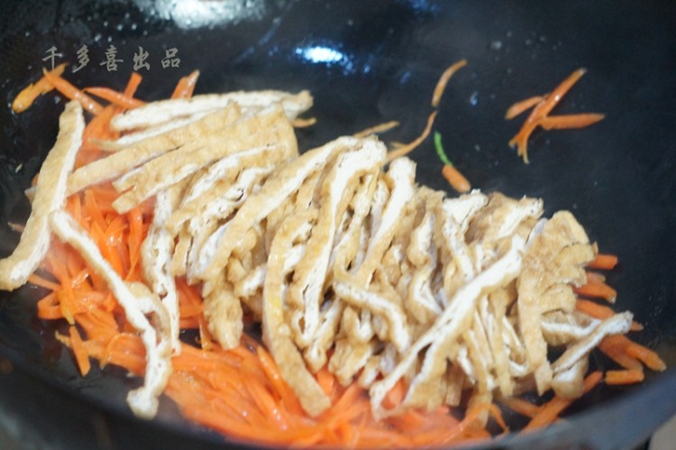 红薯粉丝素合菜步骤4