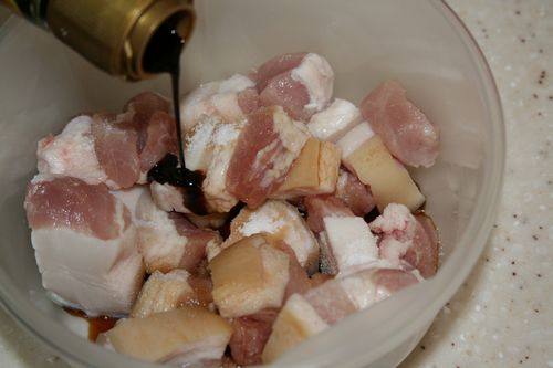 油豆腐蒸五花肉步骤4