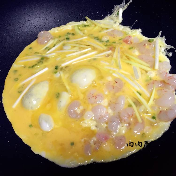 韭黄虾仁炒滑蛋步骤8