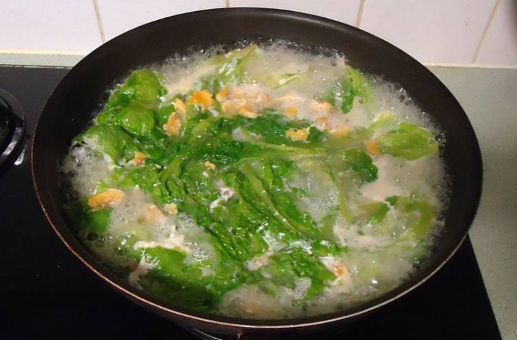 生菜煮汤粿条步骤8