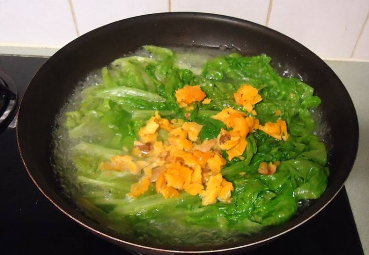 生菜煮汤粿条步骤7