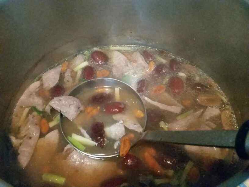猪肝红枣汤步骤6