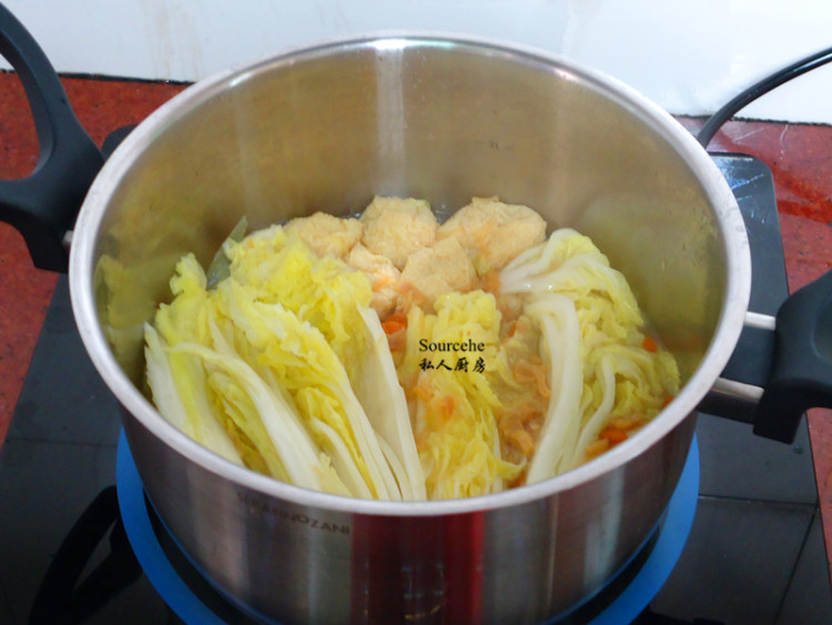干贝鲜汤娃娃菜步骤9