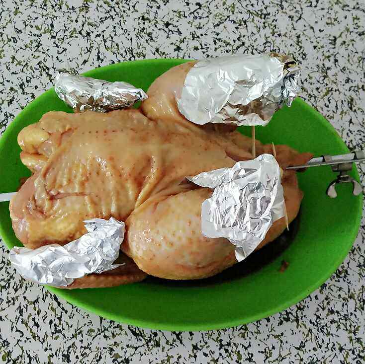 香菇烤鸡#新鲜从这里步骤4