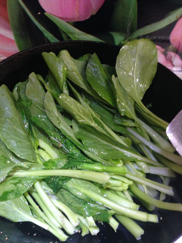 金蒜蚝油菜心步骤8