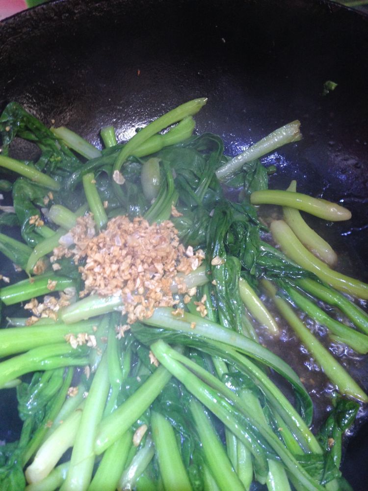 金蒜蚝油菜心步骤10