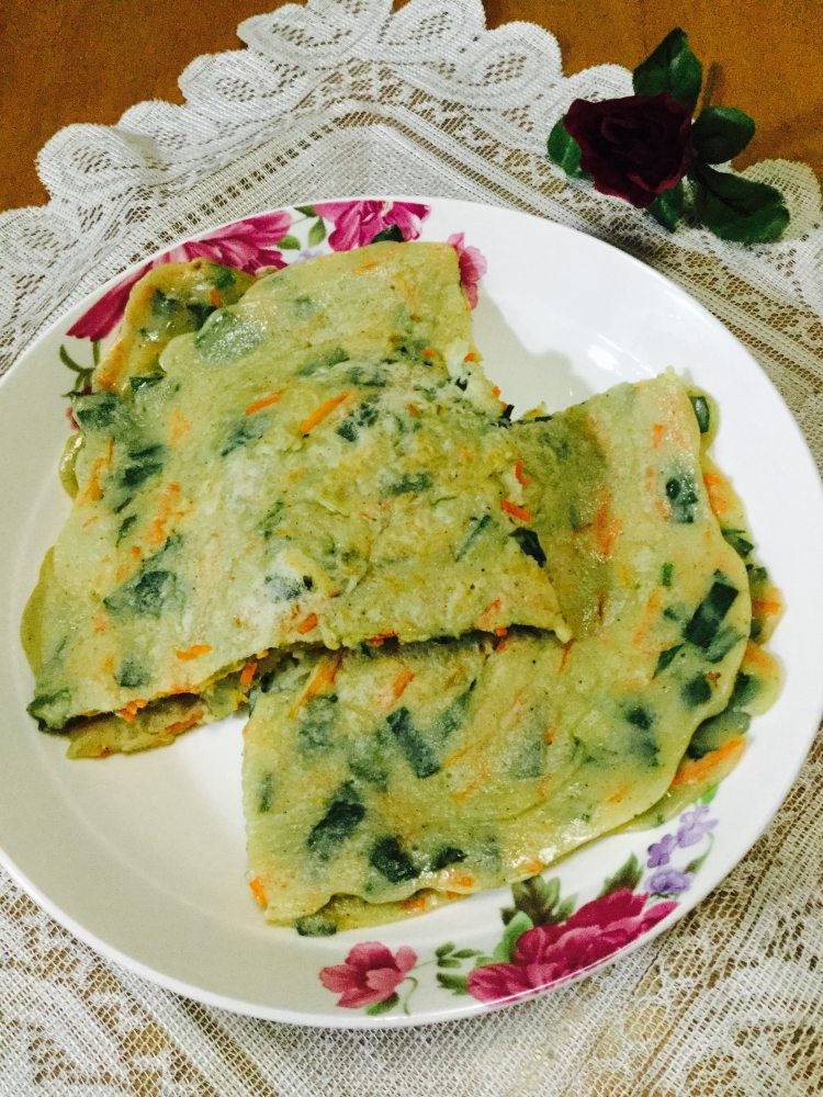 明月草鸡蛋饼步骤14