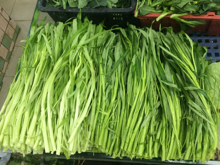 清炒通心菜步骤1