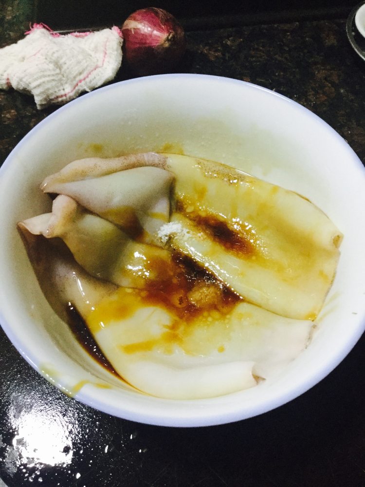 烤鱿鱼筒步骤2