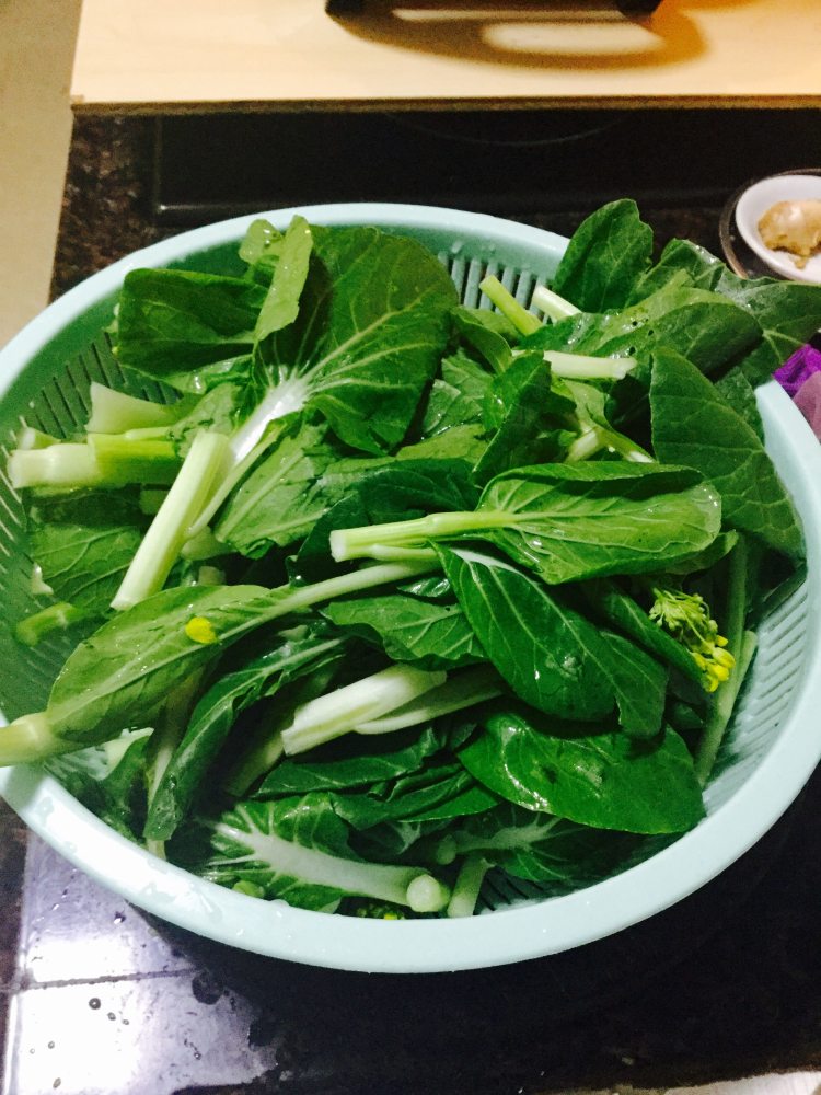 清炒菜心步骤2