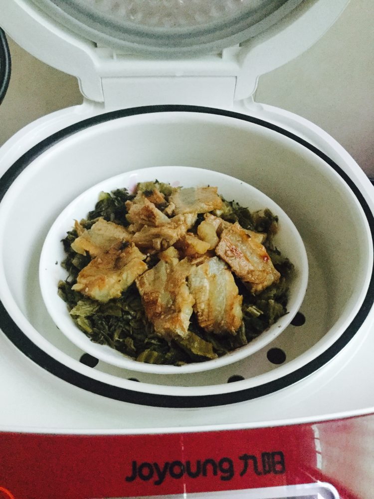 咸菜蒸肉步骤4