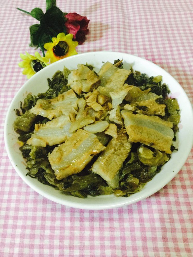咸菜蒸肉步骤5