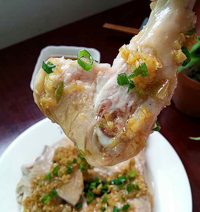 葱油白切鸡步骤11