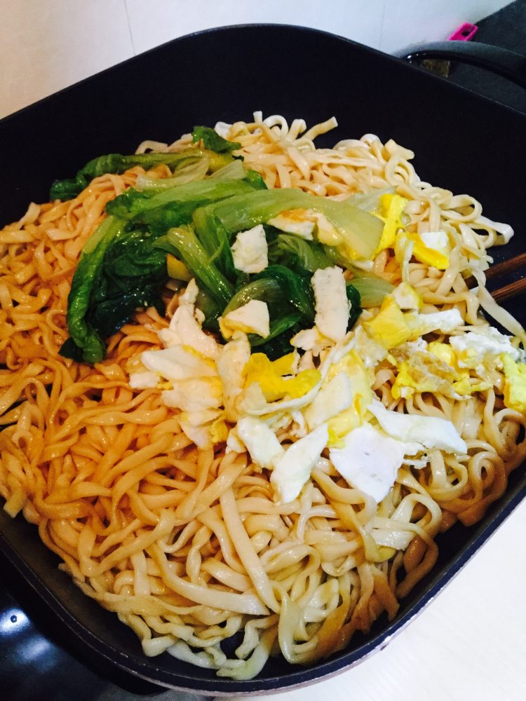 生菜鸡蛋炒番茄面步骤16