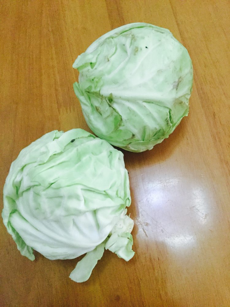肉碎炒包菜步骤1