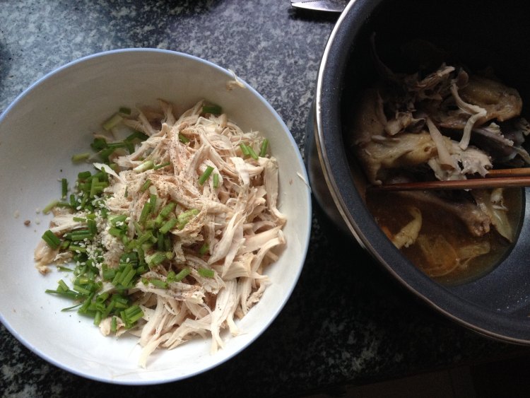 手撕三黄鸡（电饭锅版步骤11
