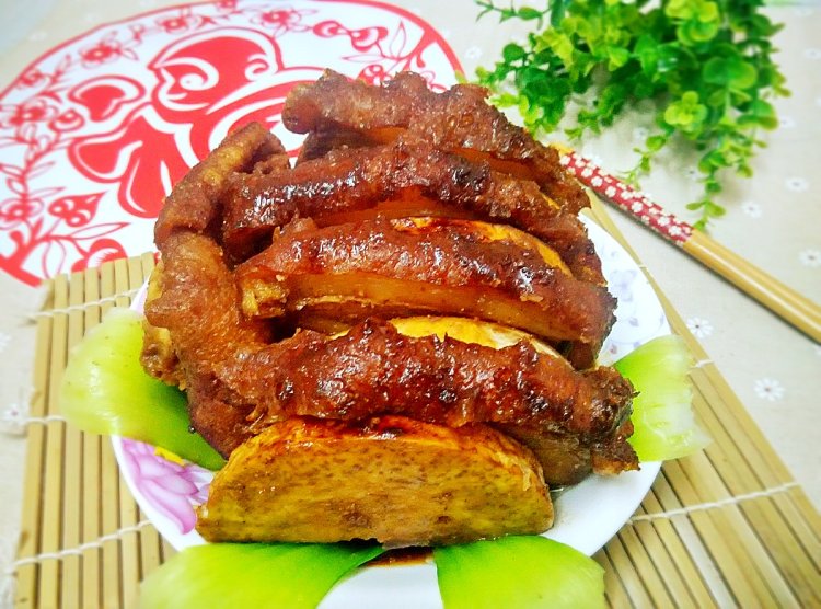香芋蒸扣肉步骤9