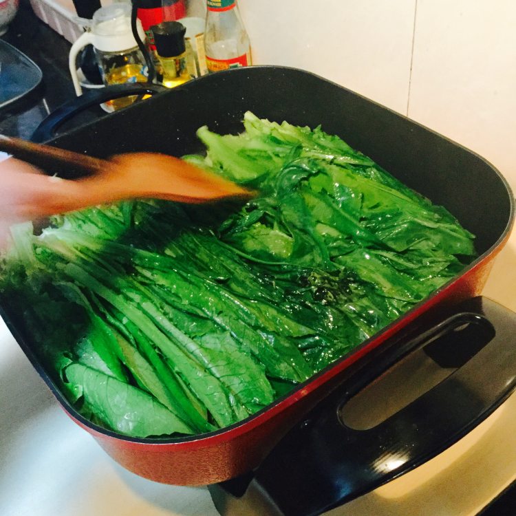 炒油麦菜步骤5