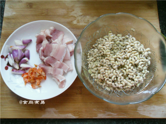 虾仁眉豆步骤2