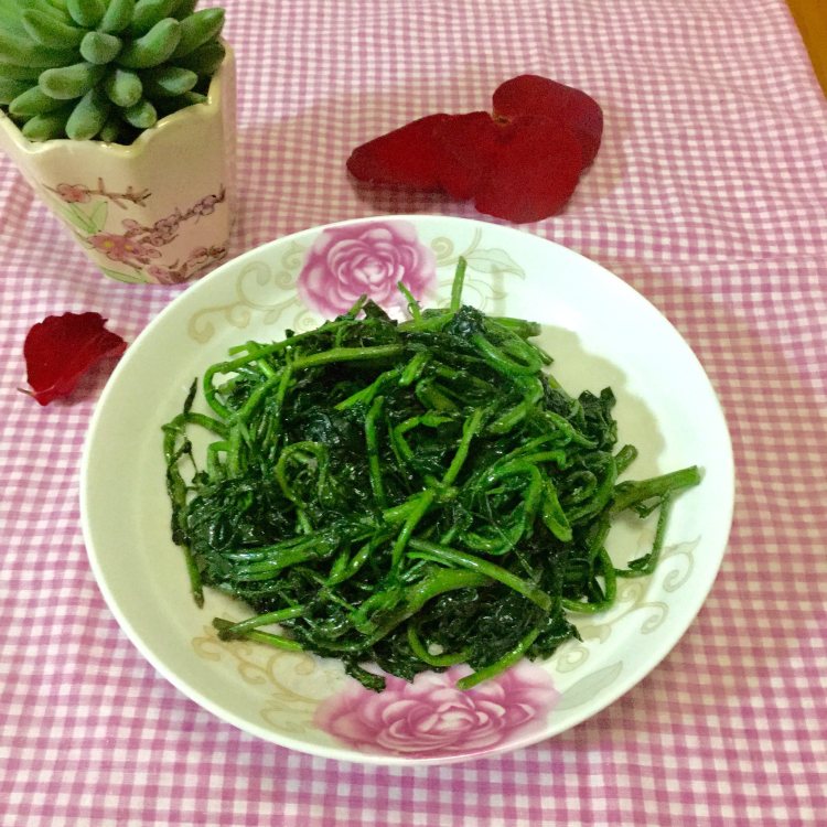 清炒西洋菜步骤9