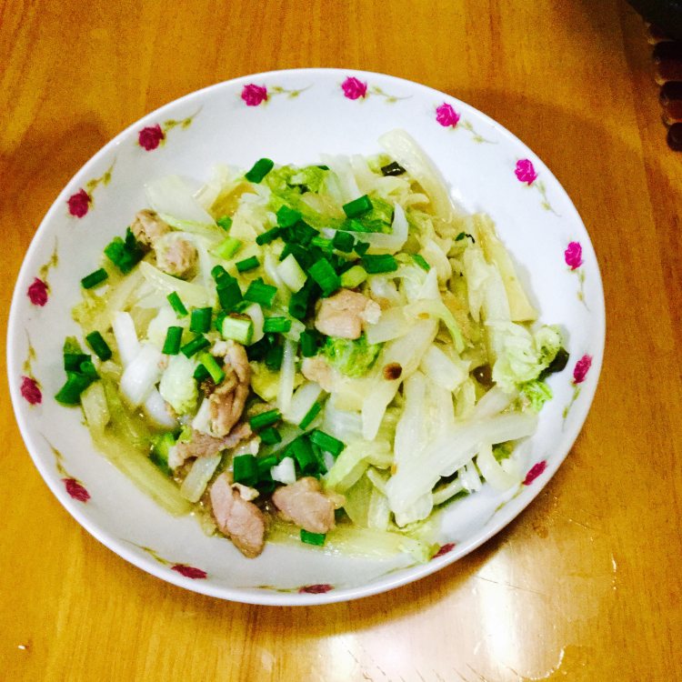 肉片炒大白菜步骤6