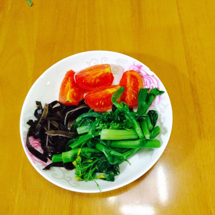 番茄青菜面步骤3