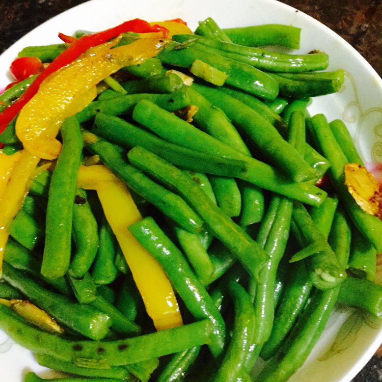 肉炒豇豆步骤9