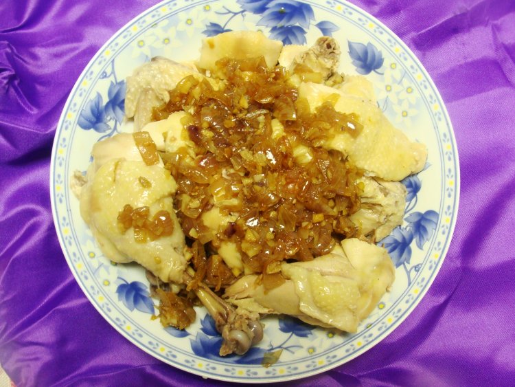 红葱头淋鸡步骤8
