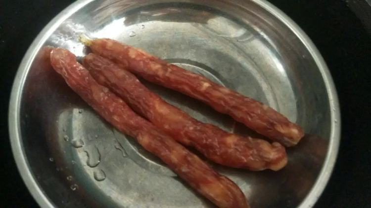 清蒸腊肠步骤2
