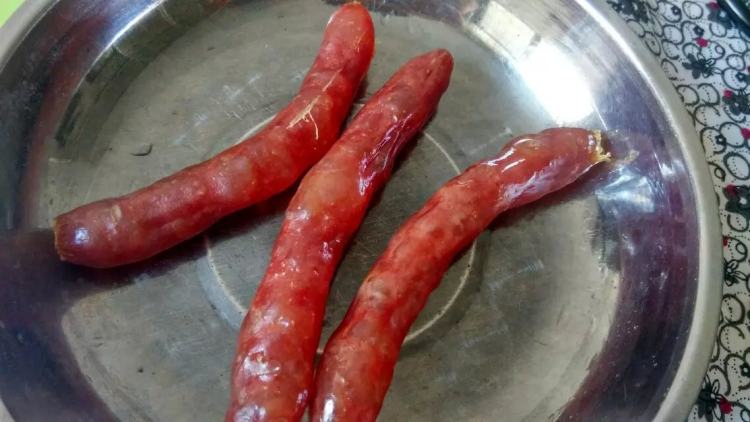 清蒸腊肠步骤3