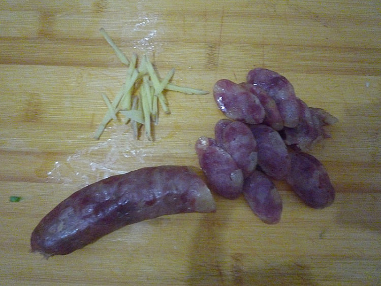 腊味芥兰步骤3