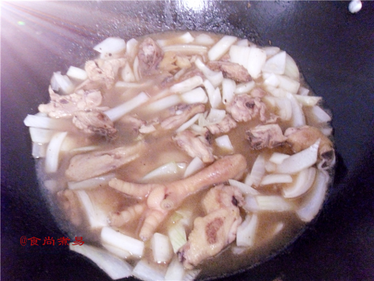 沙茶酱洋葱焖鸡步骤10