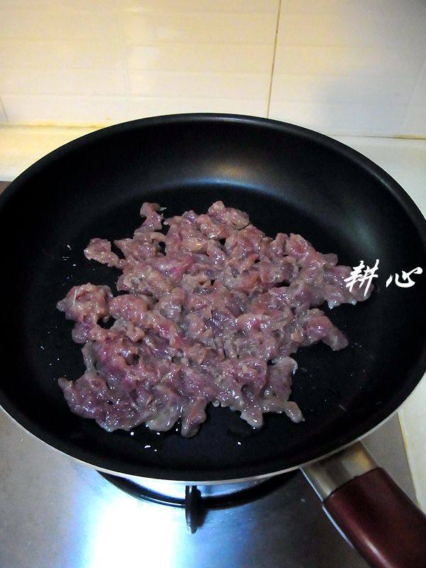 虾酱肉片炒冬瓜步骤6
