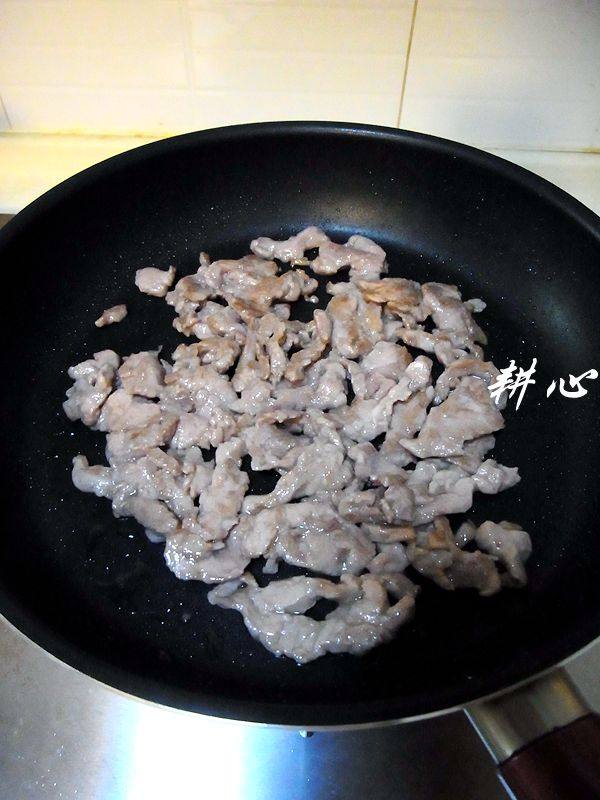 虾酱肉片炒冬瓜步骤7